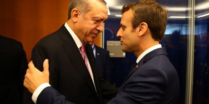 Cumhurbaşkanı Erdoğan, Fransa Cumhurbaşkanı Macron ile görüştü