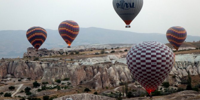 Kapadokya’da balon turları iptal edildi