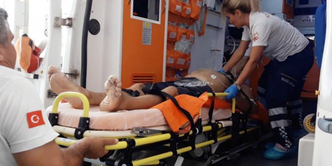 Denizde kalp krizi geçirip öldü