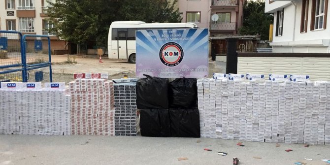 Bolu’da kaçak sigara operasyonu