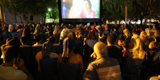 Açık hava sinema etkinliklerinin sezon finali yapıldı