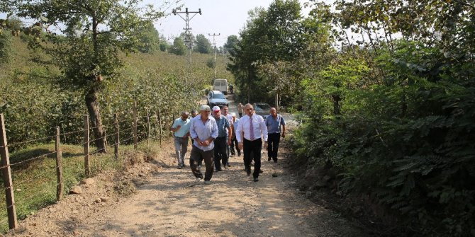 Altınordu’da beton yola devam