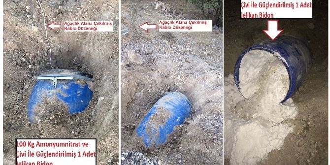 Teröristlerce Yola Tuzaklanan Patlayıcılar İmha Edildi