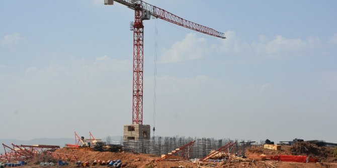 Torbalı’daki TOKİ inşaatı gün geçtikçe yükseliyor