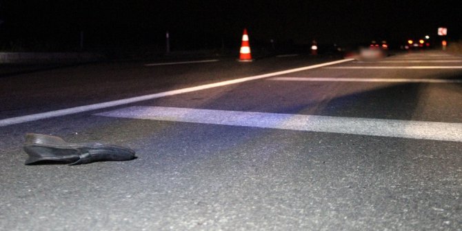 Yol ortasında bacakları parçalanmış cesedin kimliği belirlendi