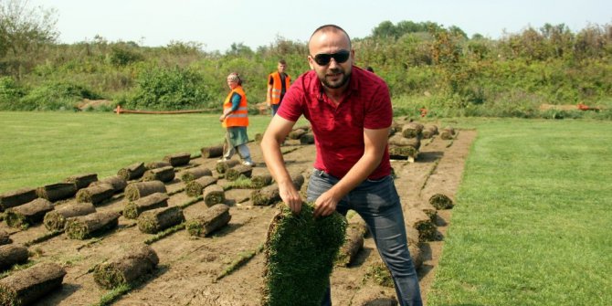 Gürcistan’ın stat çimleri Samsun’dan