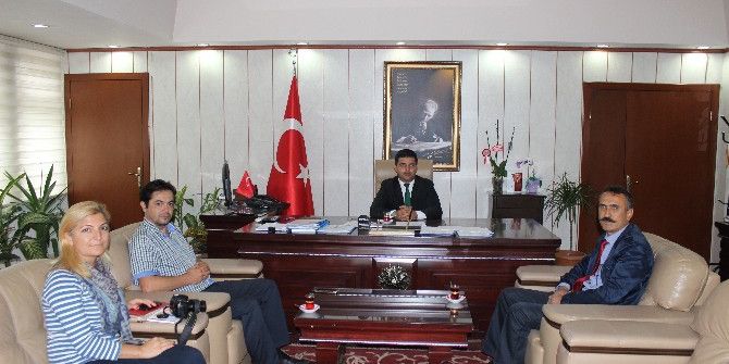 Basın Mensuplarından Kaymakam Vekiline Ziyaret