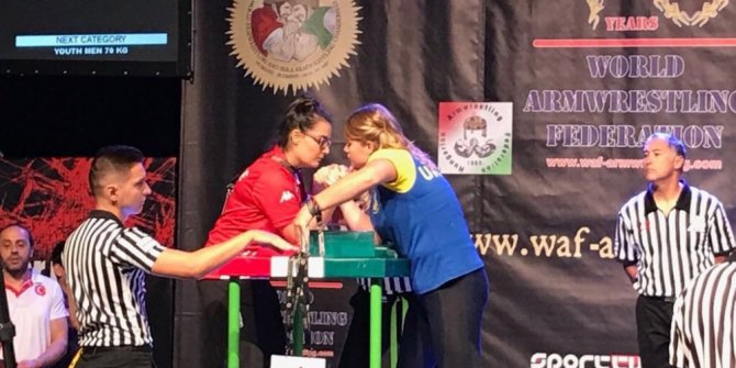 Dünya bilek güreşinde HKÜ’lü öğrencinin büyük başarısı