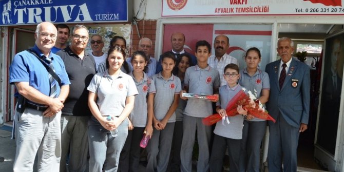 Ayvalıklı gazilere anlamlı ziyaretler