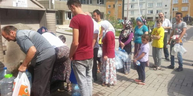 Giresun’un Espiye ilçesinde 3 gündür sular akmıyor