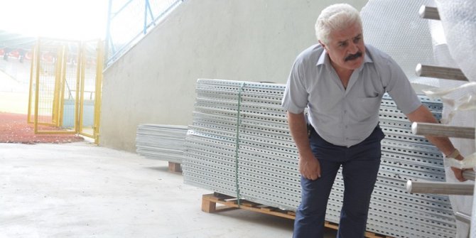 Turnike malzemeleri Kazım Karabekir Stadyumu’nda