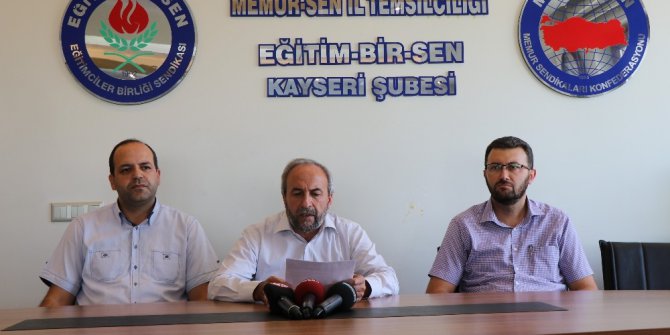 Eğitim Bir-Sen Kayseri Şube Başkanı Aydın Kalkan: