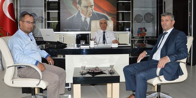 Saruhan-der’den Kaymakam Kanyılmaz’a Ziyaret