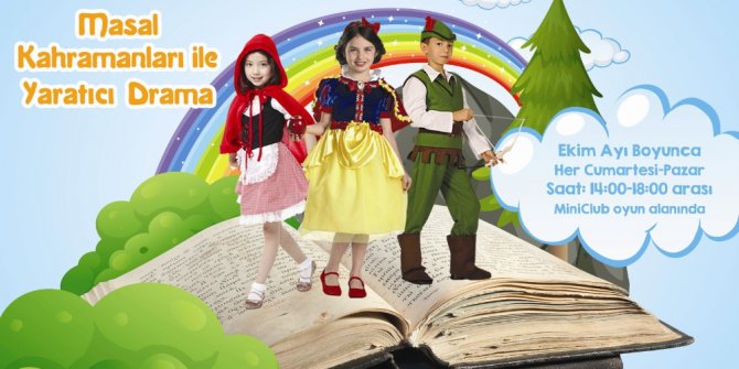 Minikler masal kahramanları ile buluşuyor