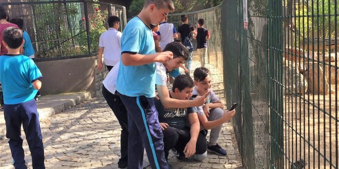 Güreşçiler hayvanat bahçesini ziyaret etti