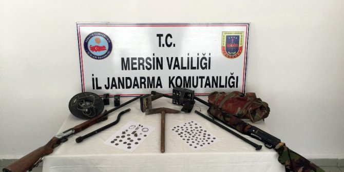 Kaçak kazı yaparken suçüstü yakalandı