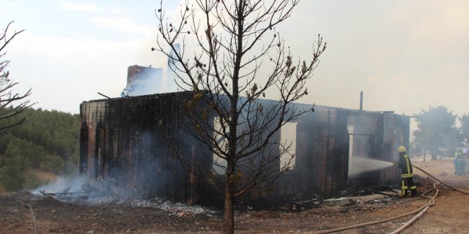 Yangının ormana sıçraması önlendi.
