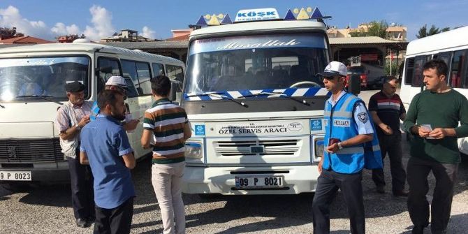 Aydın Bşb Trafik Zabıtası’ndan Okul Servislerine Sıkı Denetim