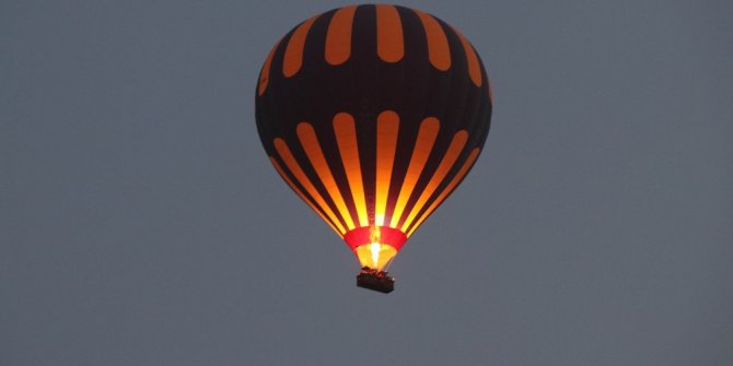 Kapadokya’da balon turları iptal edildi