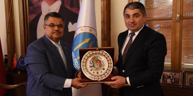 OEDAŞ İl Müdürü Aykut ile Başkan Yağcı bir araya geldi