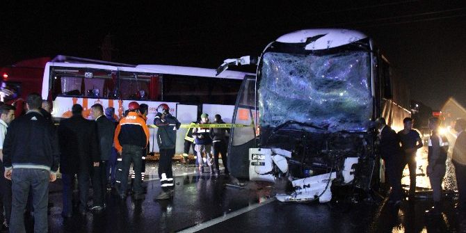 Otobüs Kazasında 2 Kişi Hayatını Kaybetti