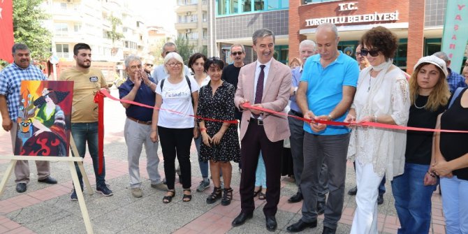 Resim sergisinin açılışını Başkan Şirin gerçekleştirdi