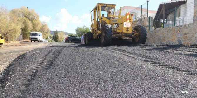 Bodrum genelinde asfalt çalışmaları sürüyor