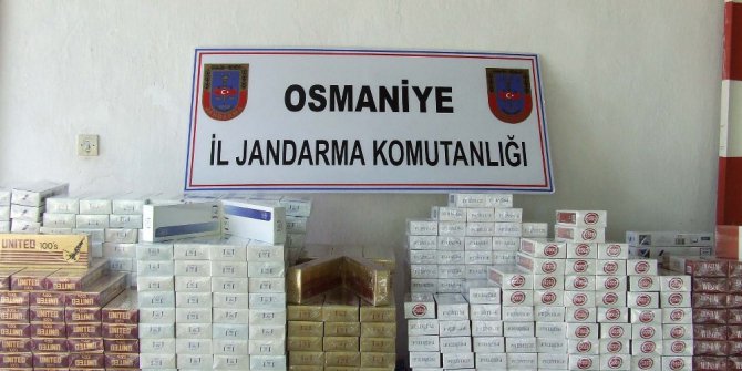 Yolcunun çuvalından bin paket kaçak sigara çıktı