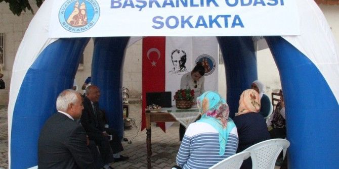 Avanos’ta Başkanlık Makamı Sokakta Projesi Devam Ediyor