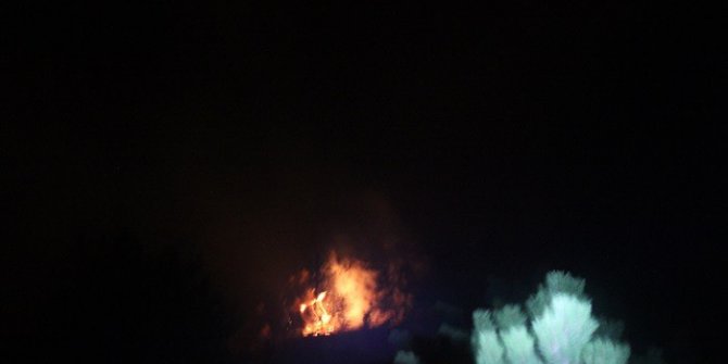 Kırık cam yangın çıkardı