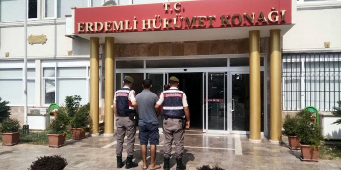 15 yıl hapis cezası bulunan firari şahıs Anamur’da yakalandı
