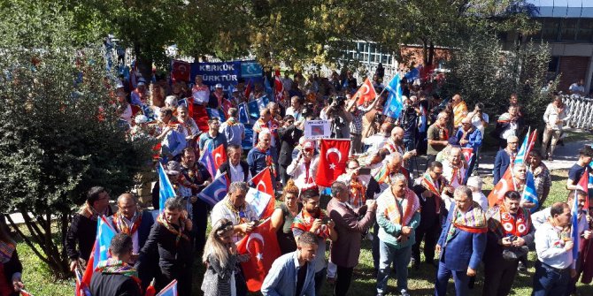 Türkmenlerden ‘Kerkük Türk’tür Türk Kalacak’ mitingi