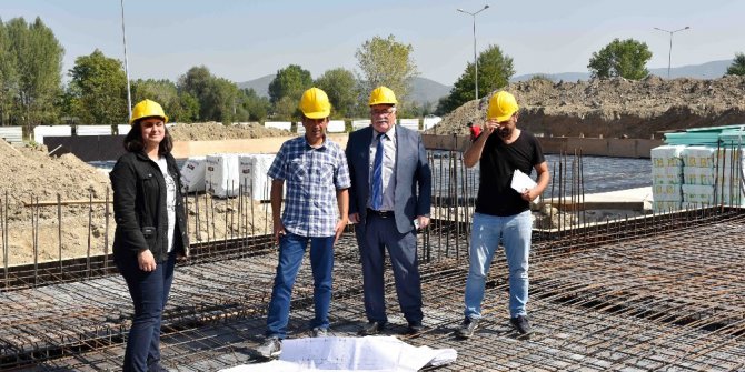 Çorbacı, Yeni Otobüs Terminali İnşaatı’nda incelemelerde bulundu