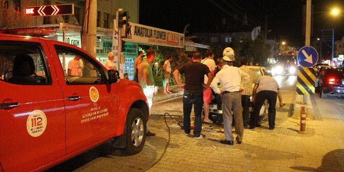 Seyir Halinde Otomobil Yandı