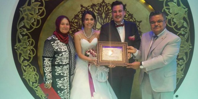 Başkan Yağcı, genç çiftin mutluluğuna ortak oldu