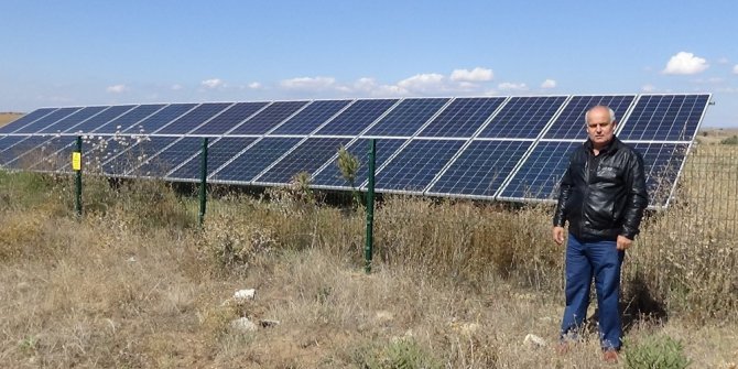 Köyü için güneşten enerji sağlıyor