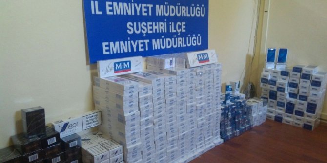 Sivas’ta Gümrük Kaçağı sigara ele geçirildi.