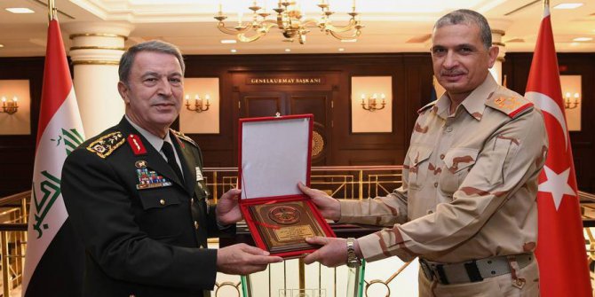 Irak Genelkurmay Başkanı ve beraberindeki heyet, Genelkurmay Başkanı Akar’ı ziyaret etti