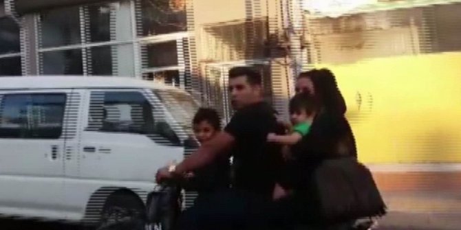 4 kişilik ailenin tehlikeli yolculuğu