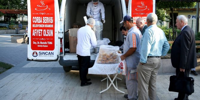 Sincan Belediyesi’nden vatandaşlara sabah çorbası