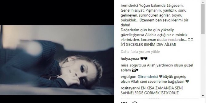 Ünlü şarkıcı İrem Derici’den sevenlerine mesaj