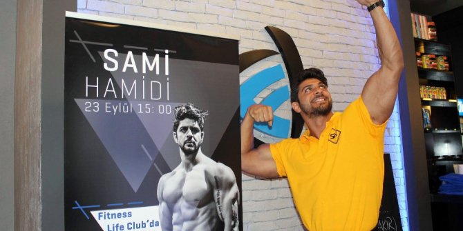 KKTC erkek güzeli ve ünlülerin fitness eğitmeni Sami Hamidi, Kayseri’de