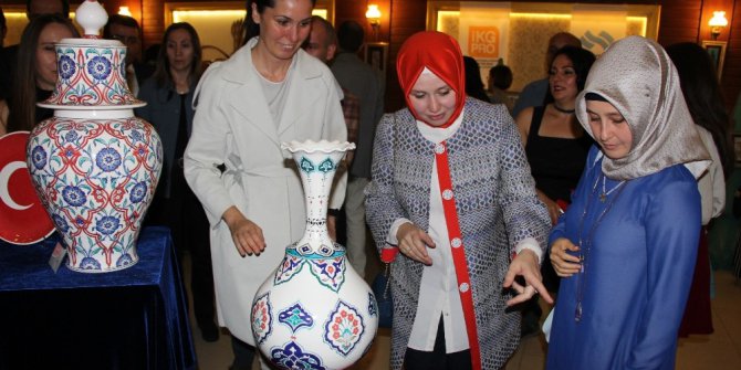 "Üreten Kadın Güçlü Atakum Projesi"ne çini sergili kapanış