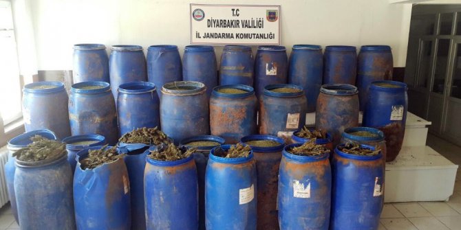 Diyarbakır’da 1 ton 355 kilo esrar ele geçirildi