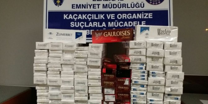 Elazığ’da bin 310 paket kaçak sigara ele geçirildi