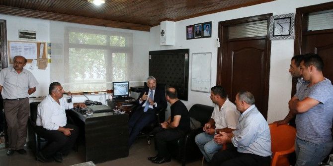 Başkan Yılmaz, Bolamanlı Dolmuş Esnafının Sorunlarını Dinledi