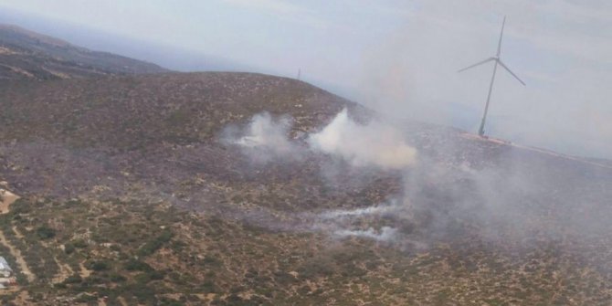 Alaçatı’da yangın