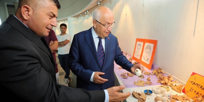 Yenimahalle’de yumurta sanata dönüştü