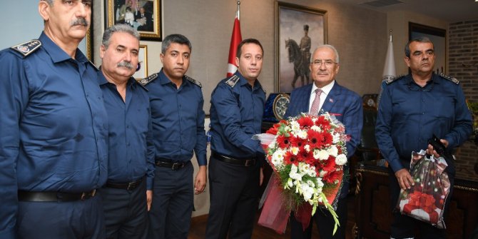 Başkan Kocamaz, ateş savaşçılarıyla bir araya geldi