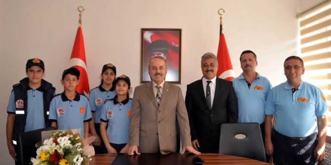 İtfaiye teşkilatından Vali Yardımcısı Taşdöğen’e ziyaret